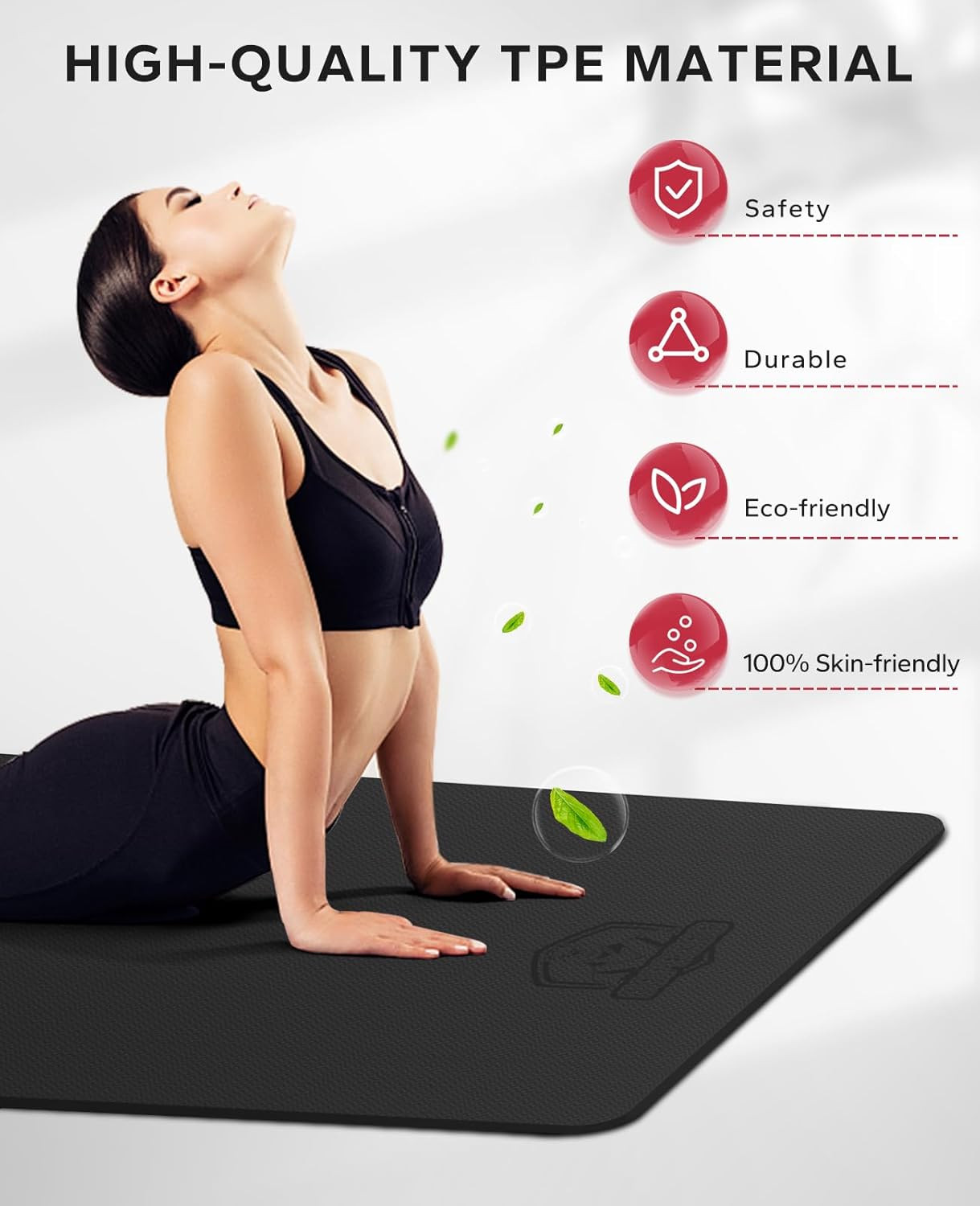 Extra Large Yoga Mat – 72&Prime;X48&Prime;/78&Prime;X54&Prime;, 1/4&Prime; & 1/3&Prime; Thick, Non-Slip, Durable, Ec