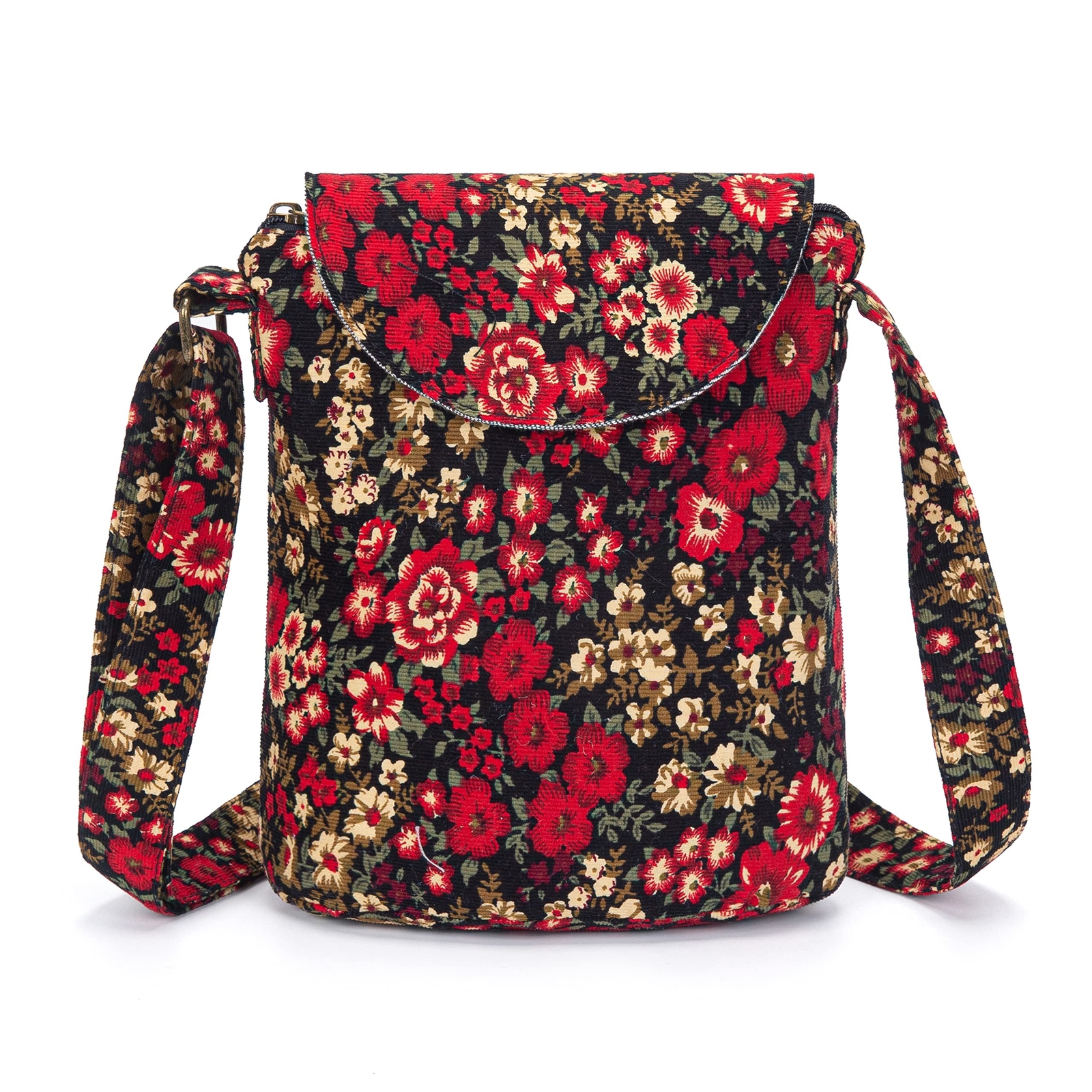 OPQRSTU Women&rsquo;s Retro Small Size Canvas Shoulder Bag Hippie Boho Crossbody Ha…