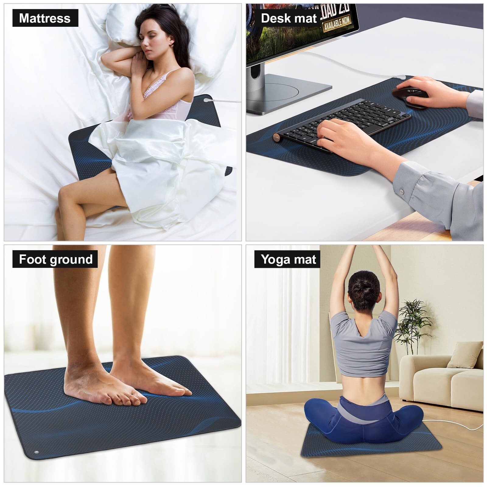 Earthing Grounding Mat – Boost Circulation, Speed Recovery & Ease Chronic Pain