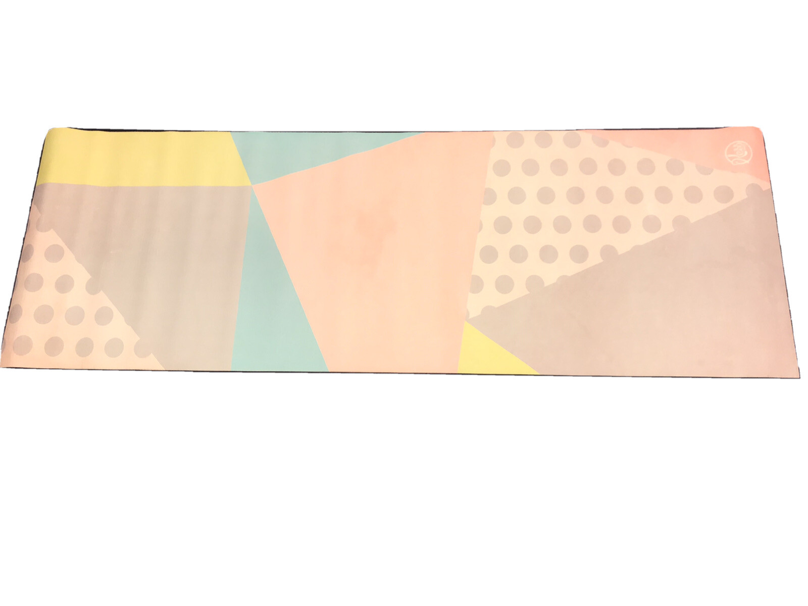 Kess InHouse Heidi Jennings « Shapes » Multicolor Orange Yoga Mat 1/4&Prime; x 72&Prime; x 24&Prime;
