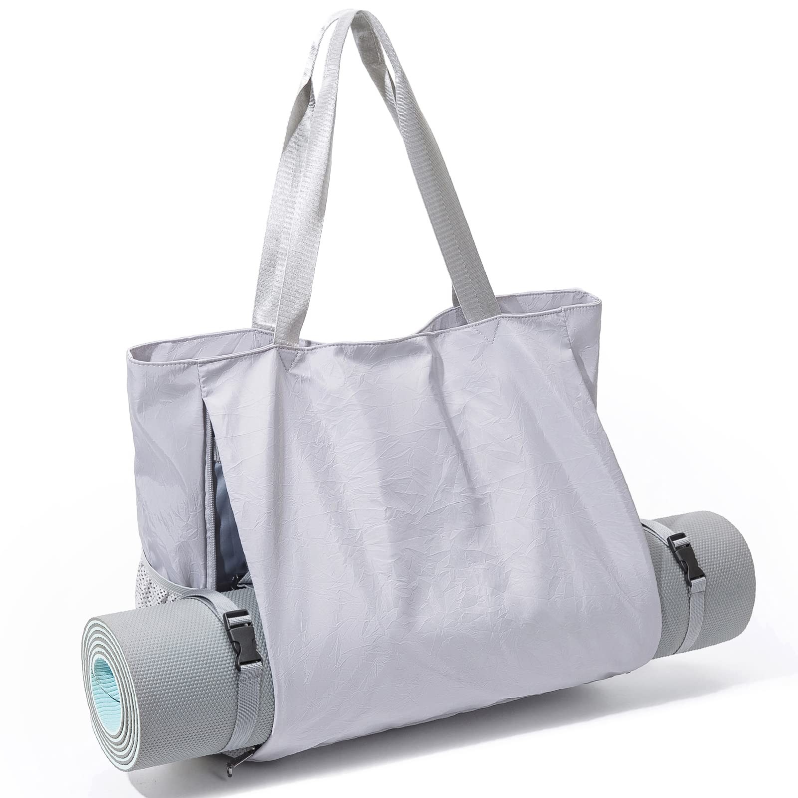 Yoga Mat Bag Waterproof Shoulder Gym Tote Holder Wet Pocket Pilates Beach