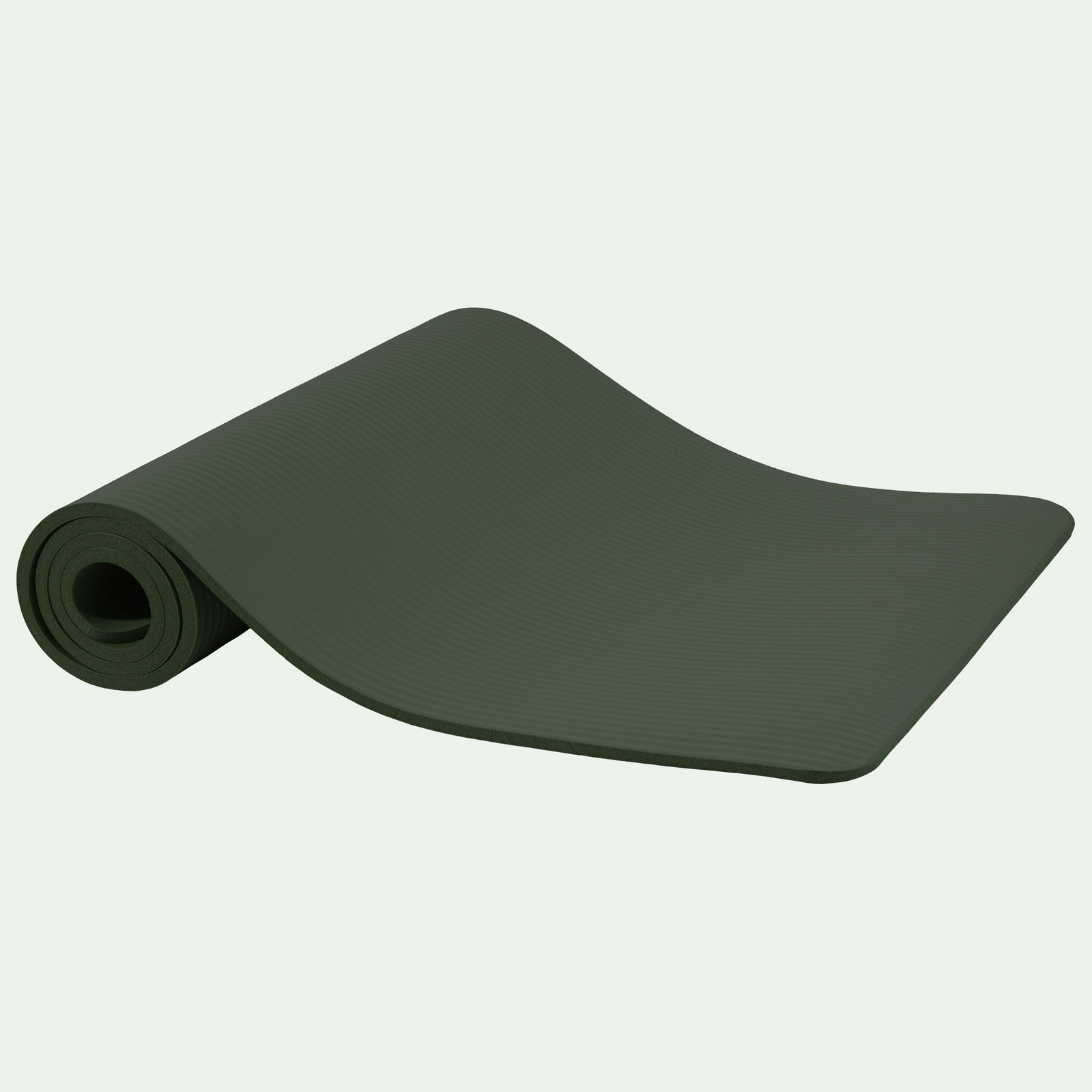 Fitvids Green 1/2&Prime; Thick High Density Exercise Yoga Mat Carrying Strap(Open Box)