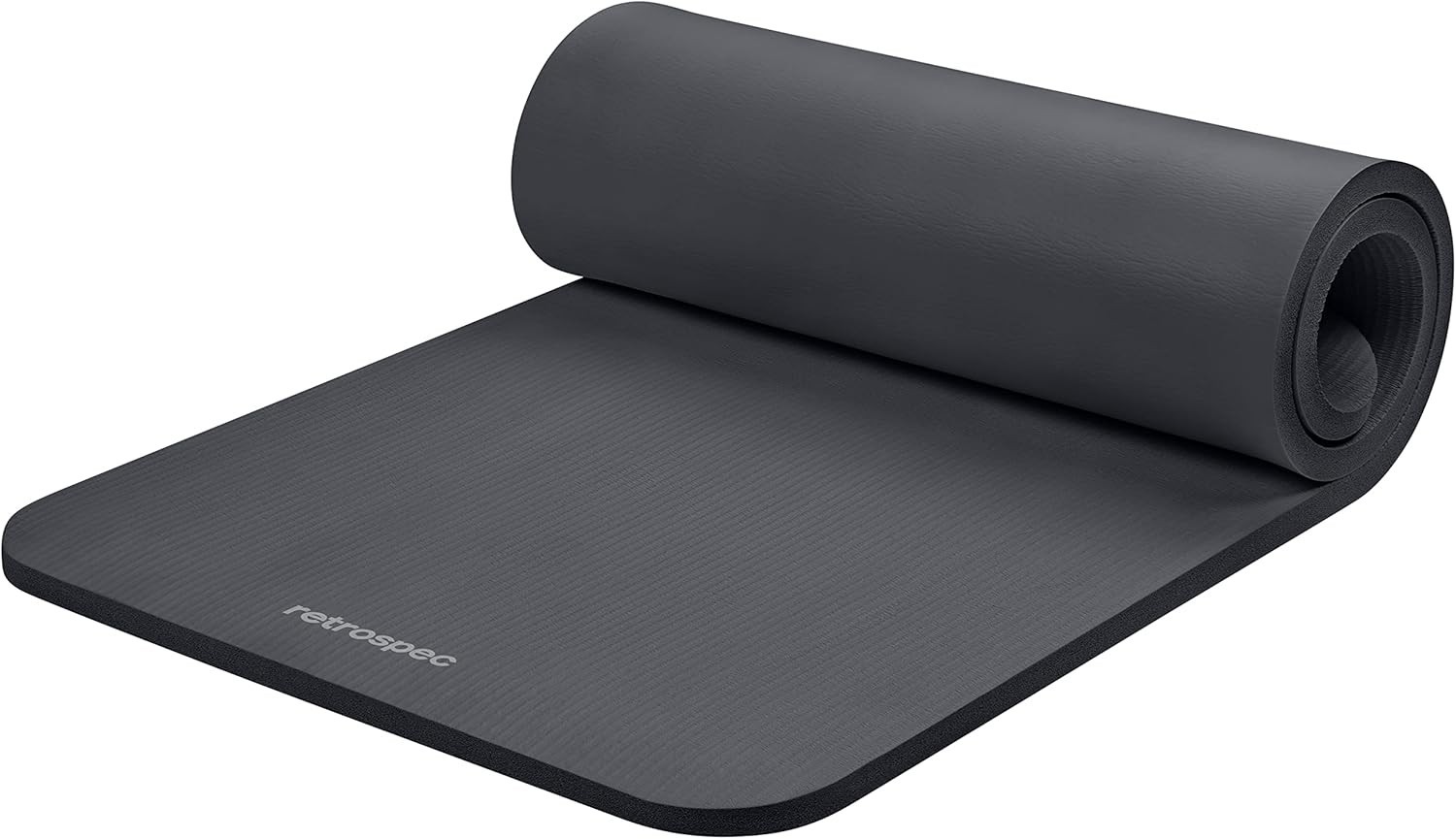 71×24 Inches Extra Thick Yoga Mat 1-Inch High-Density Foam – Roll-Up Exercise…