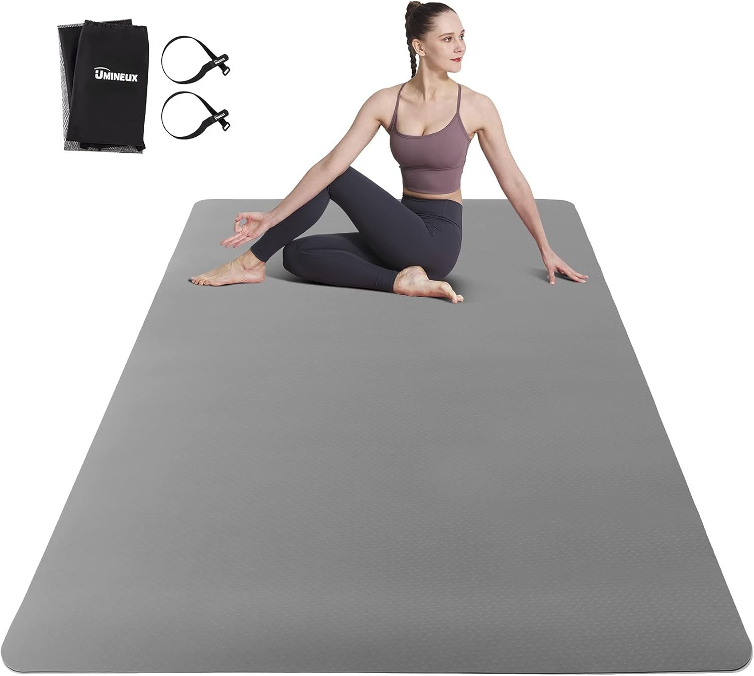 Oversized Yoga Mat 72&Prime; x 48&Prime; Extra Thick TPE – Perfect for Comfortable Workouts
