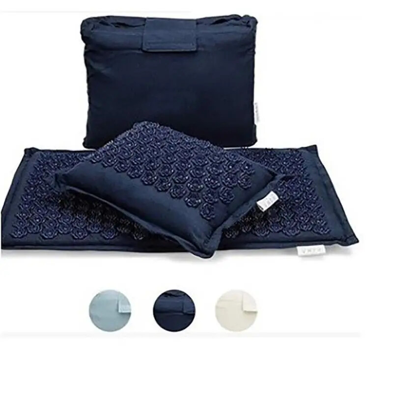 Hot ​3pcs 1set Nature Linen Coconut Palm Massage Yoga Mat Sport Pillow Mat New