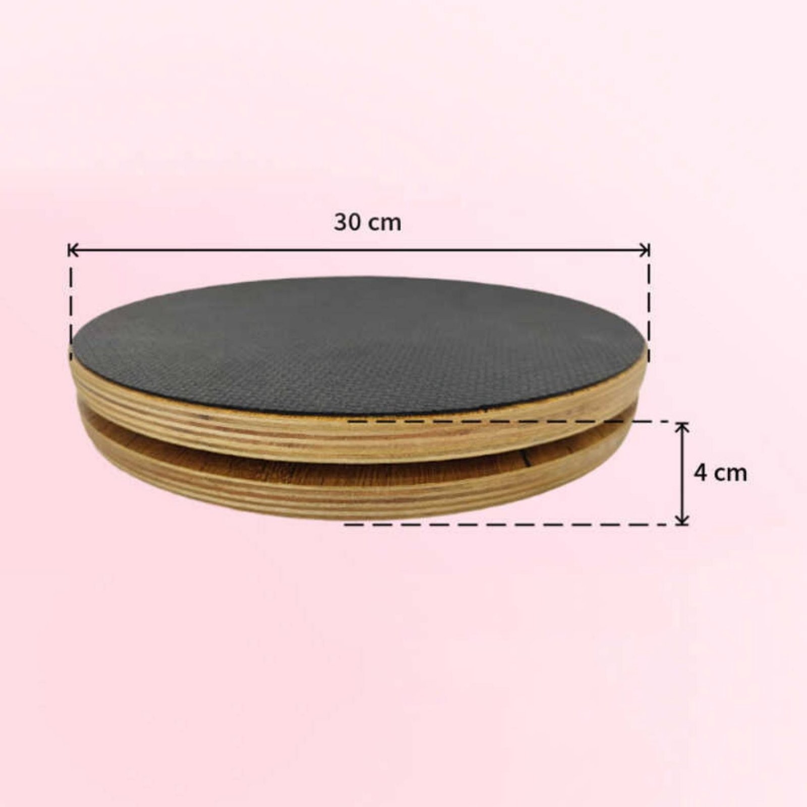 2 Pieces Wooden Pilates Disc Sturdy Wood Pilates Rotation Board Stretching