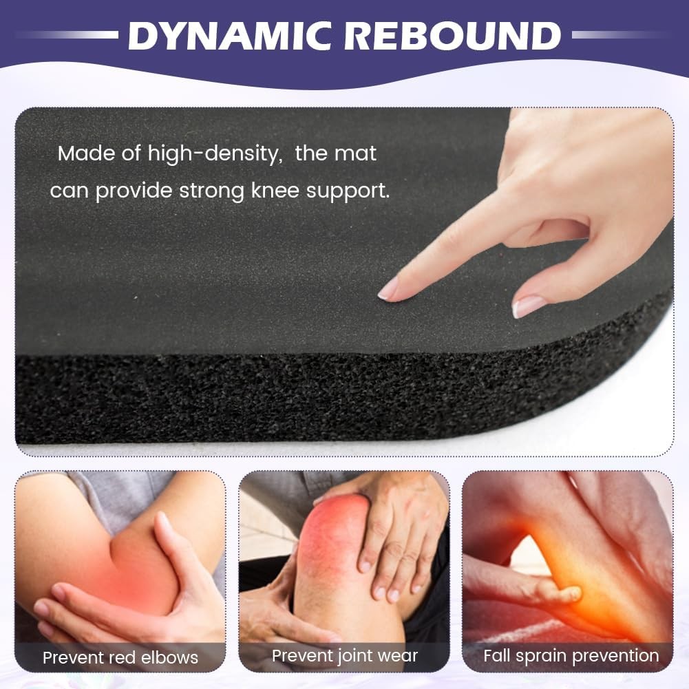 Thick Non-Slip Yoga Knee Pad for Pilates and Planks – Comfortable Foam Support