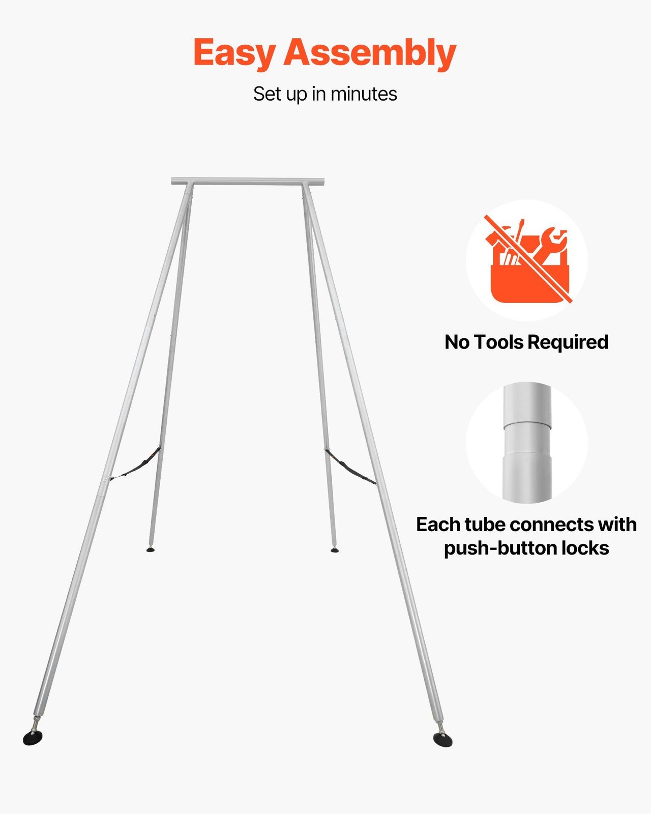 Triangular 9.6ft Aerial Rig Stand, 551lb Support, Non-Slip, Detachable, Compact