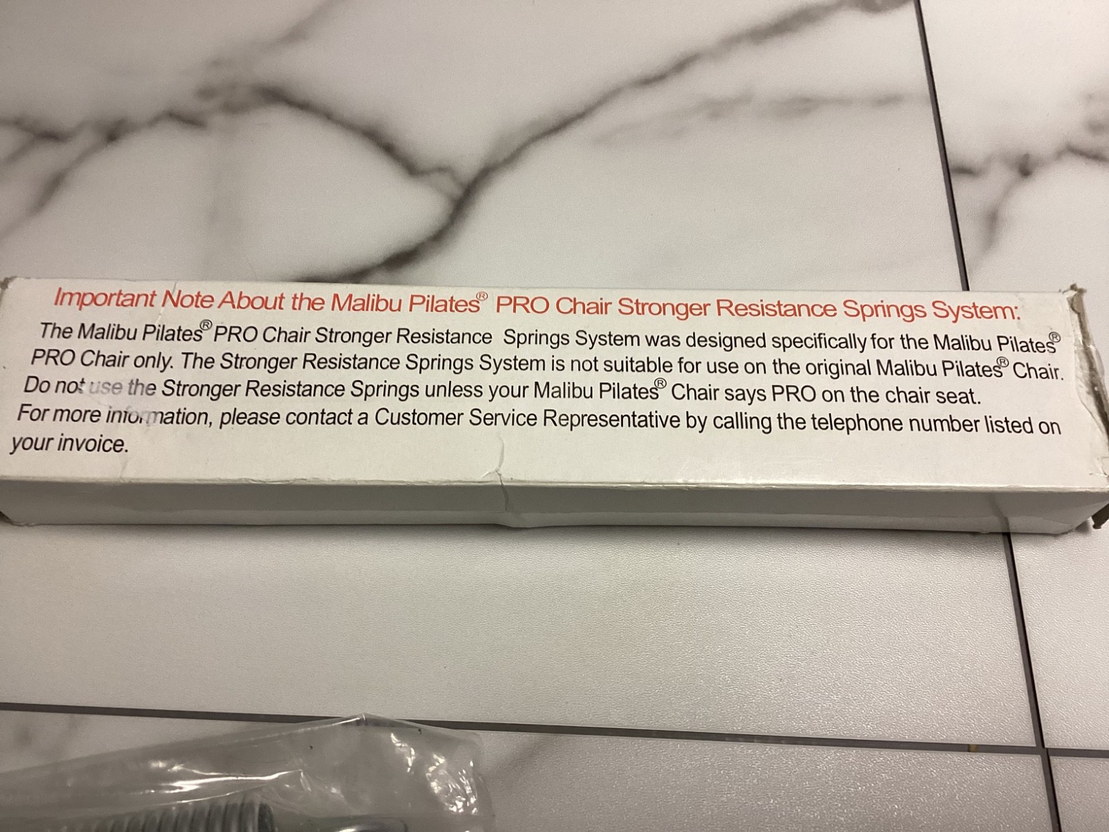 Malibu Pilates PRO Chair Resistance Springs Set Of 2 Stronger Resistance Springs