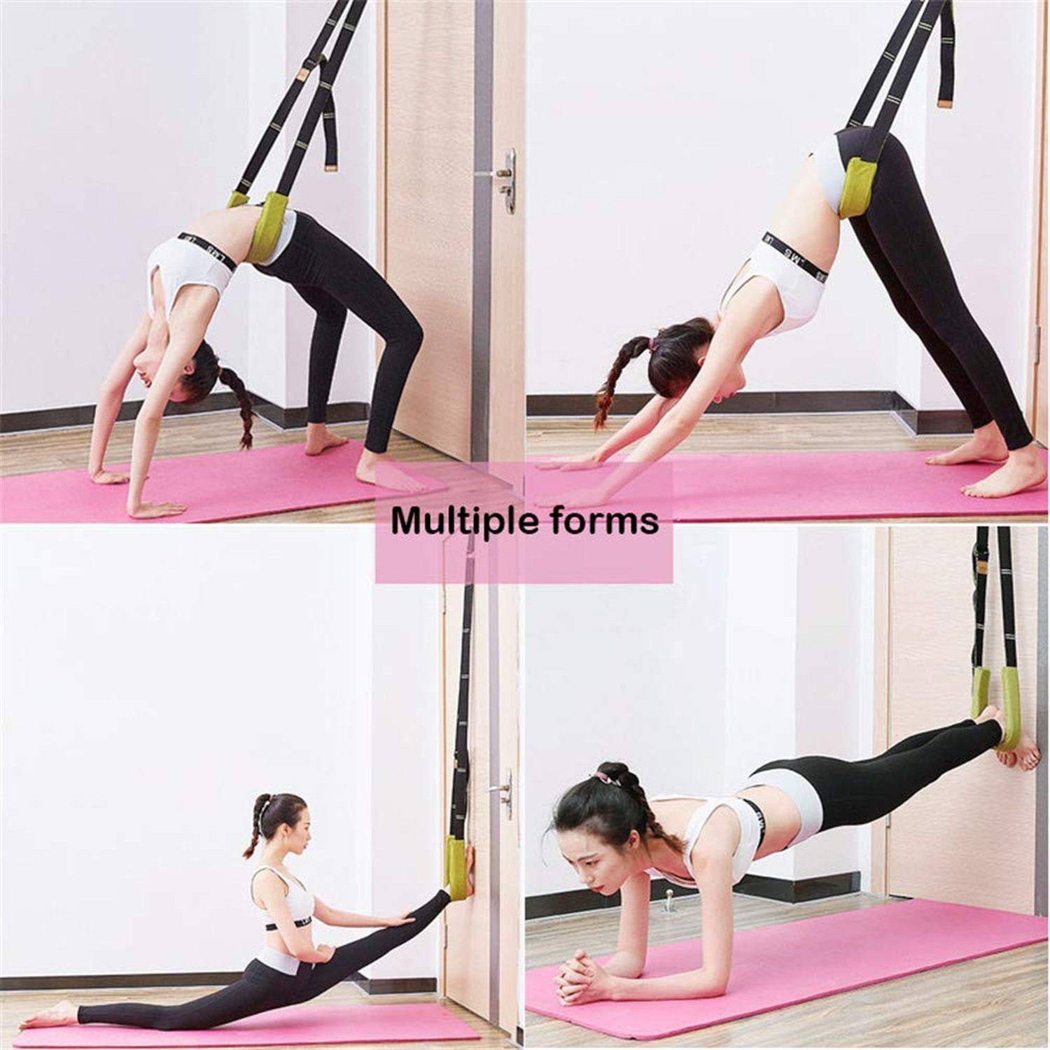 Yoga Fitness Stretching Strap, Door Flexibility Stretching Strap, Improve Leg…
