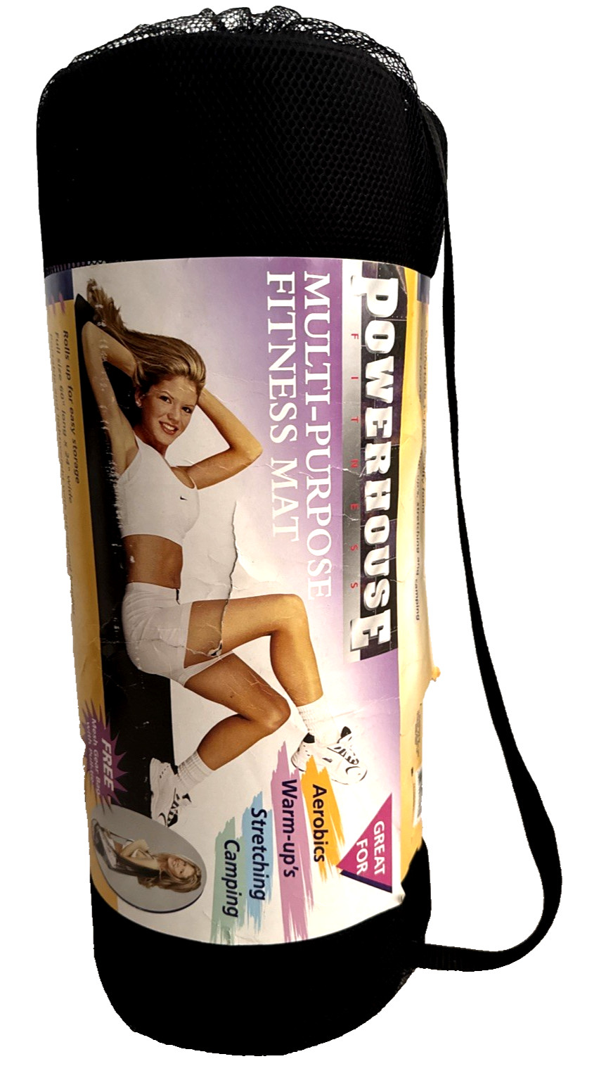 Powerhouse 24&Prime; x 60&Prime; – Multi-Purpose Fitness Mat Black – Brand New
