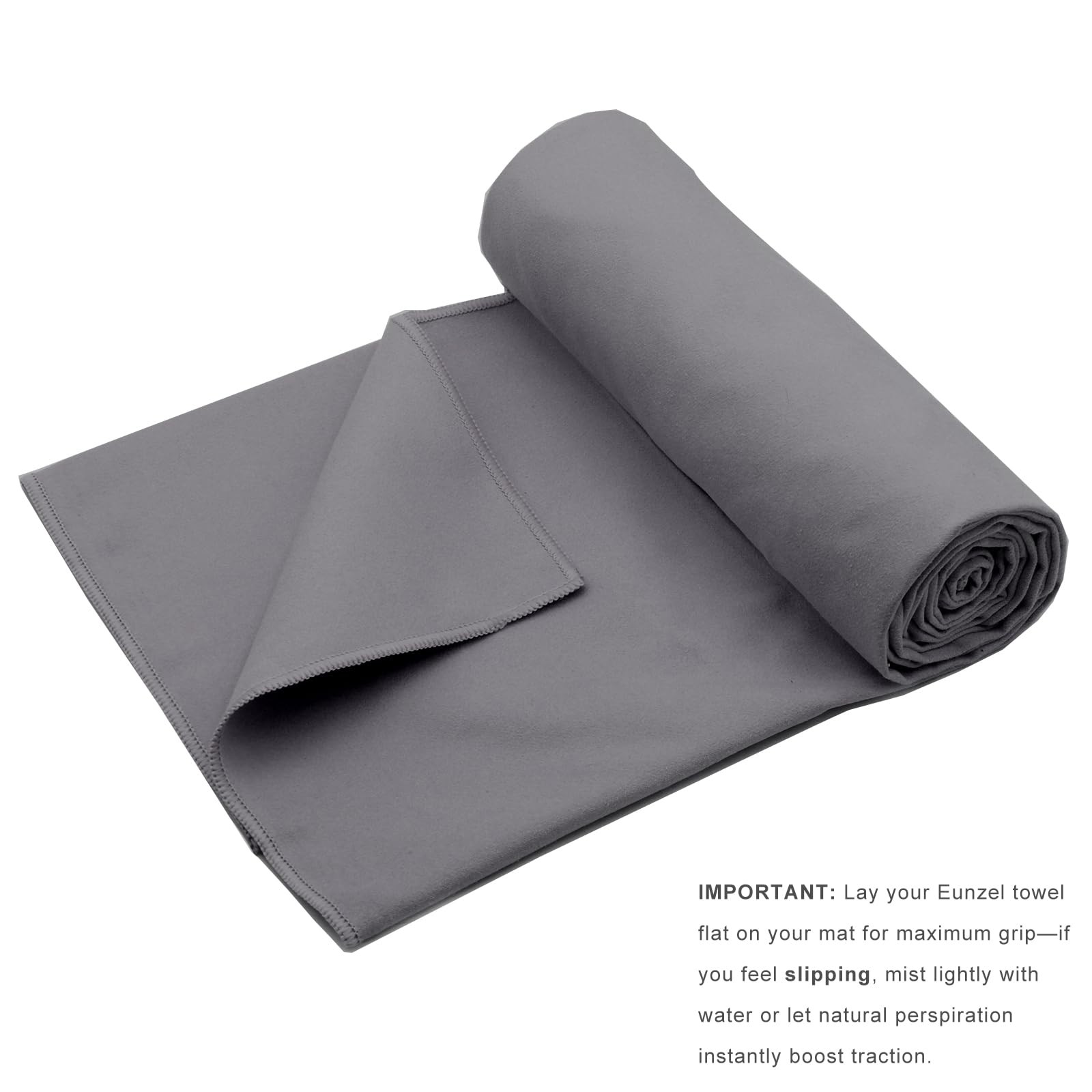 Eunzel 2 Pack Hot Yoga Towel Non Slip Yoga Mat Towel Non-Slip Sweat Absorbent