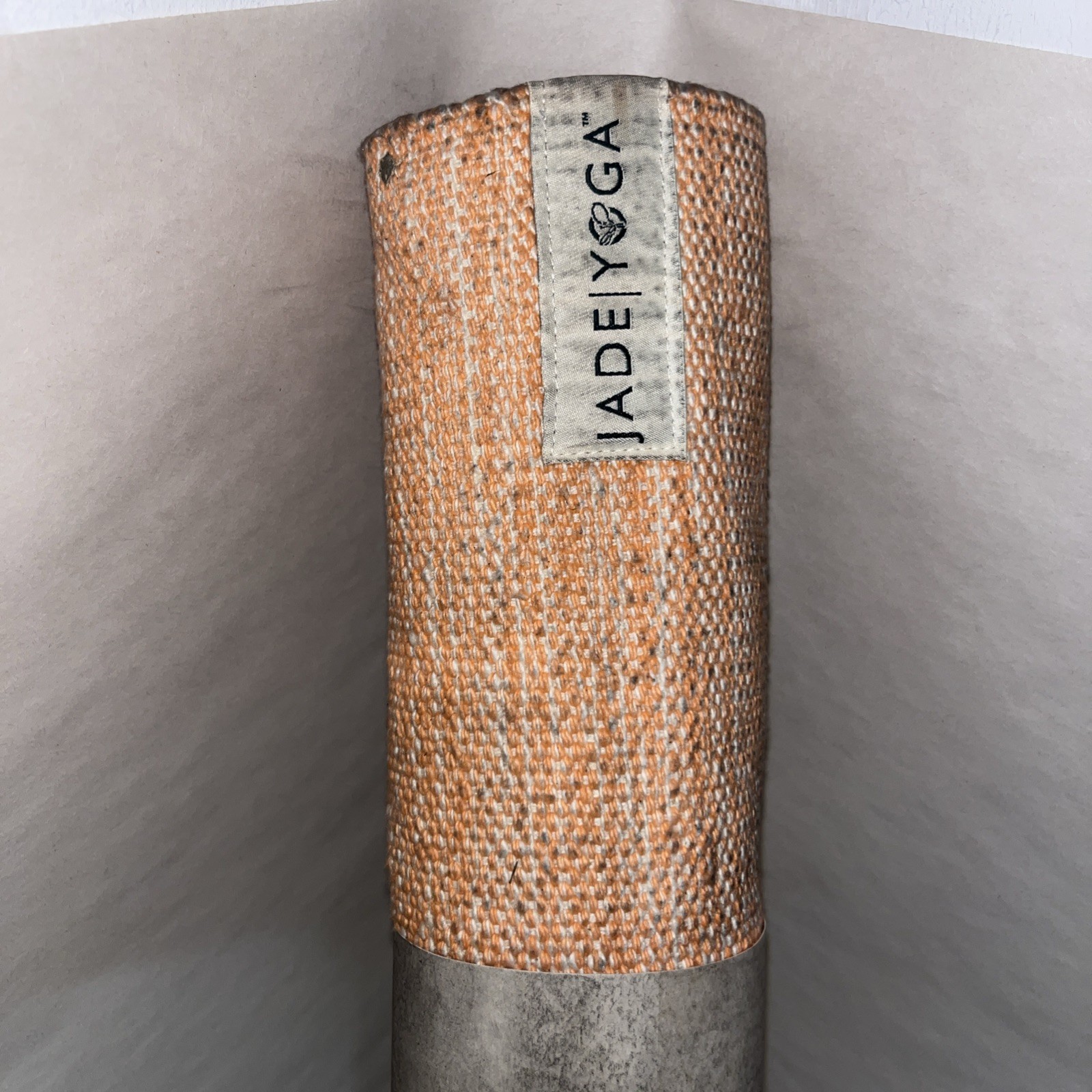 Jade Yoga Orange Organic Cotton Mysore Yoga Mat With Defects