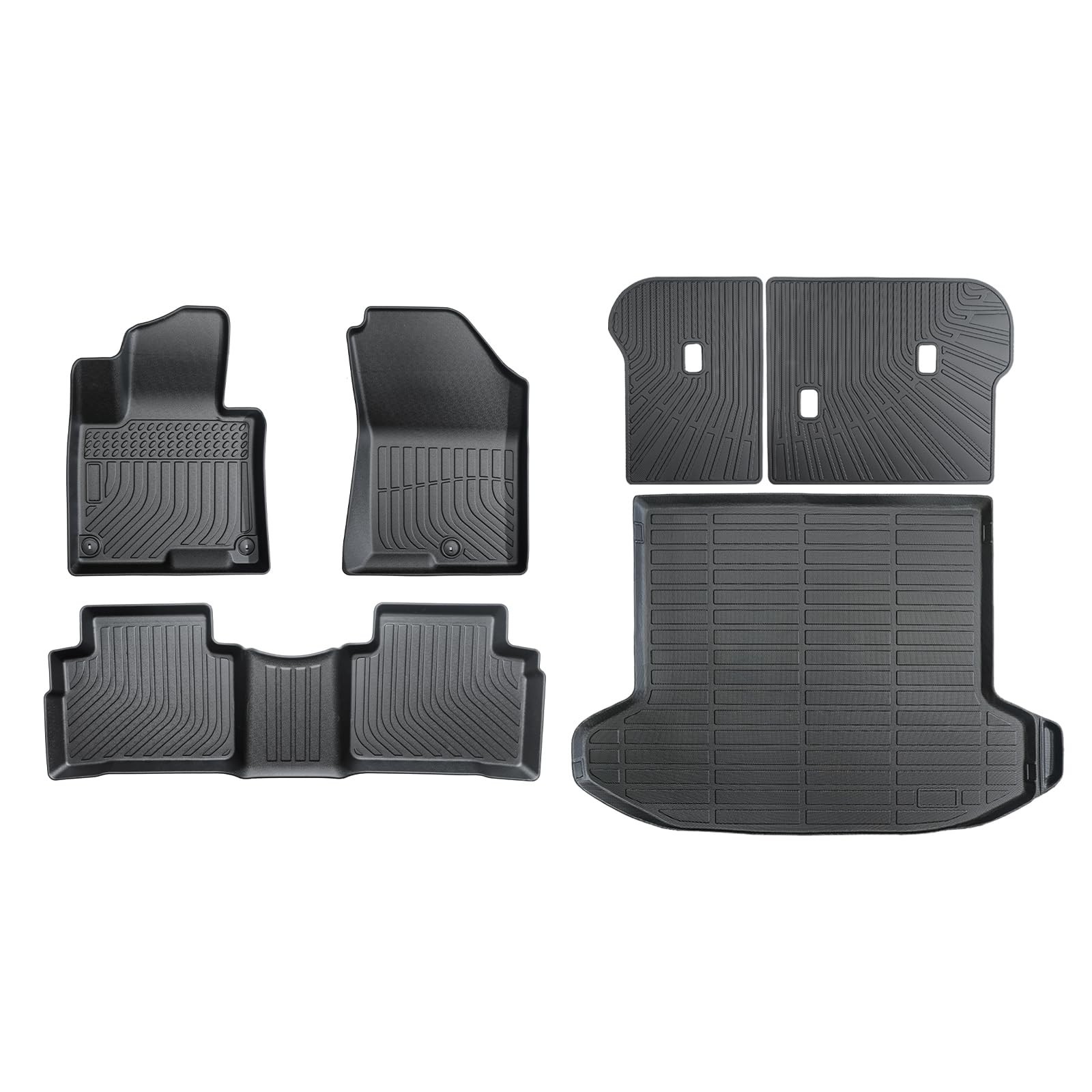 All-Weather TPE Car Floor Mats & Cargo Mat Full Set for 2023-2025 Kia Sportag…