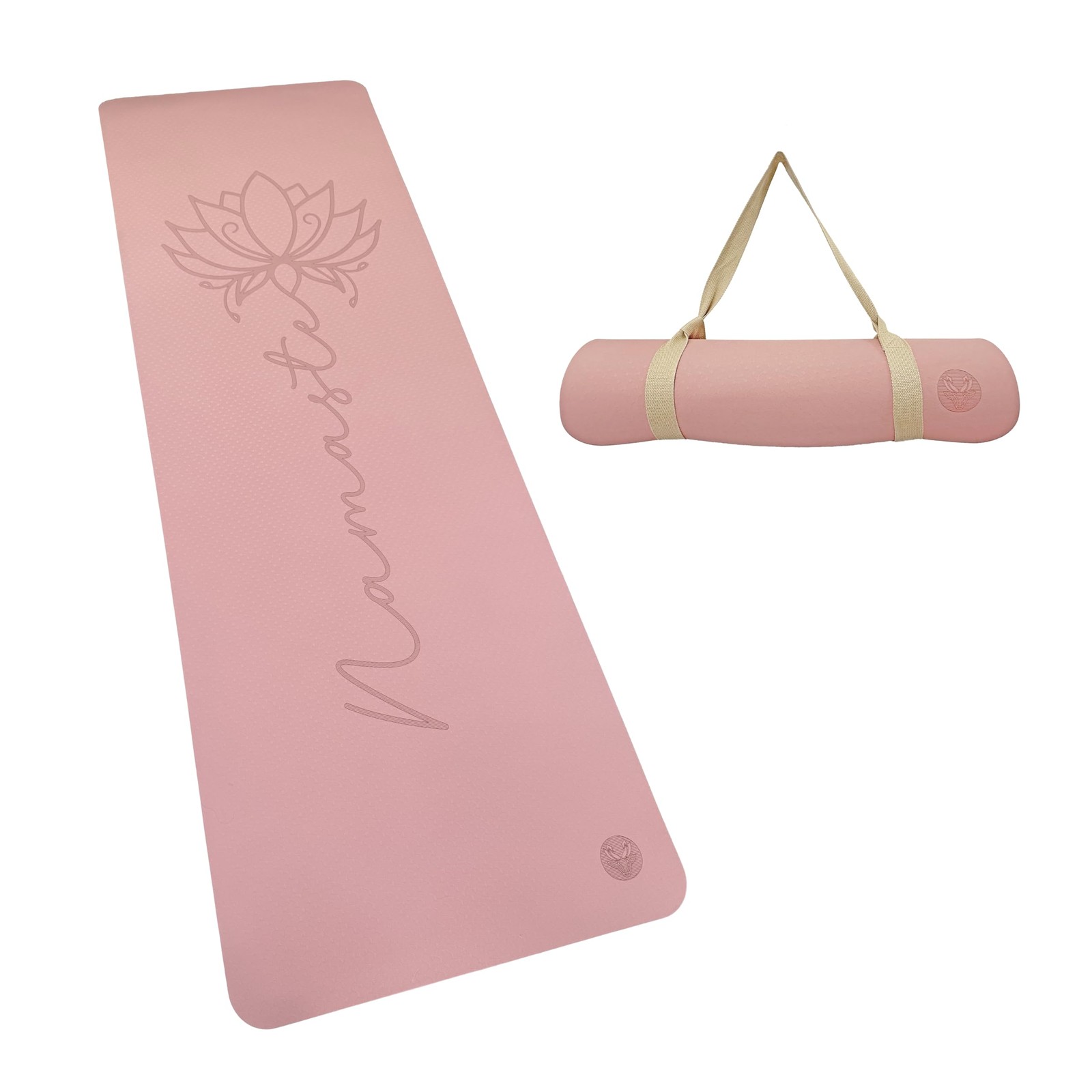 Non Slip Yoga Mat 6mm Thick, TPE Yoga Mat with a Carrying Strap, Home Workout…