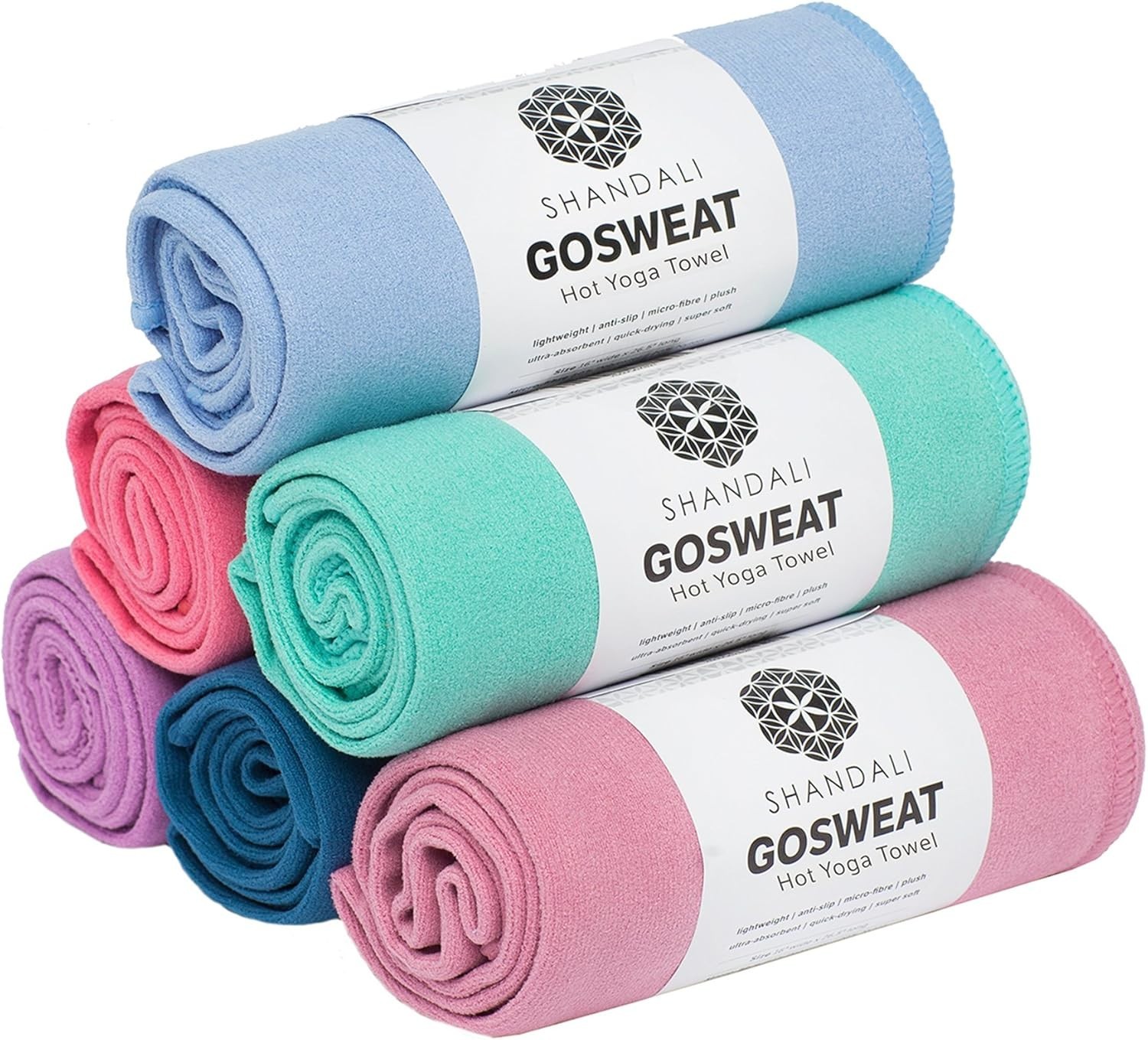 Easy Care Super Absorbent Yoga Towel Lightweight Microfiber for All Ages