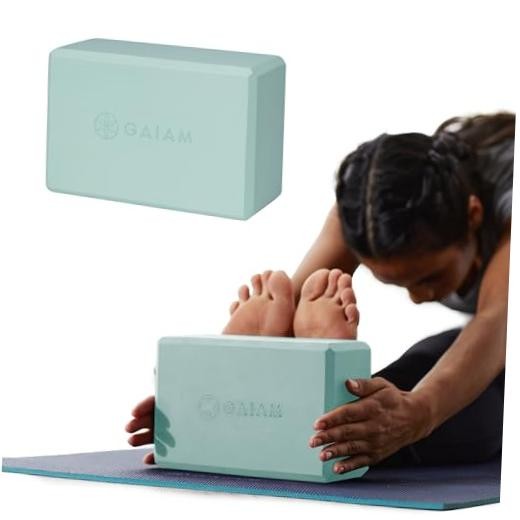 Gaiam Yoga Block – Supportive Latex-Free Eva Foam – Soft Non-Slip Surface