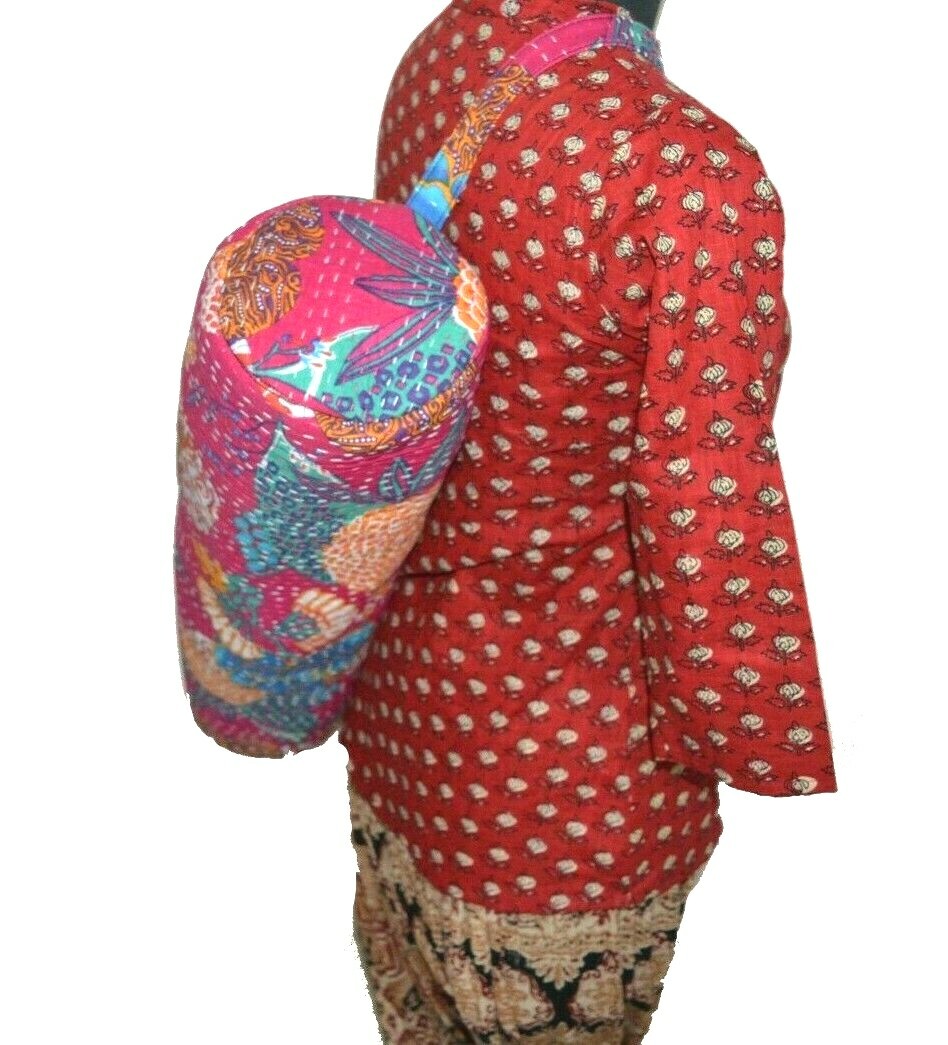 Indian Kantha Bag Fancy Handmade Yoga Bag 100%Cotton Mandala