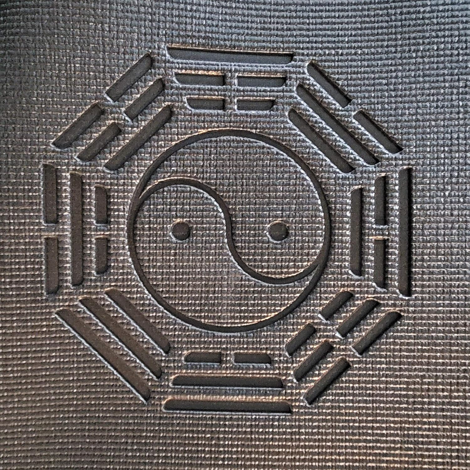 Extra Large 72&Prime; Round Yoga Mat for Meditation, Pilates & Tai Chi – Yin-Yang Desi