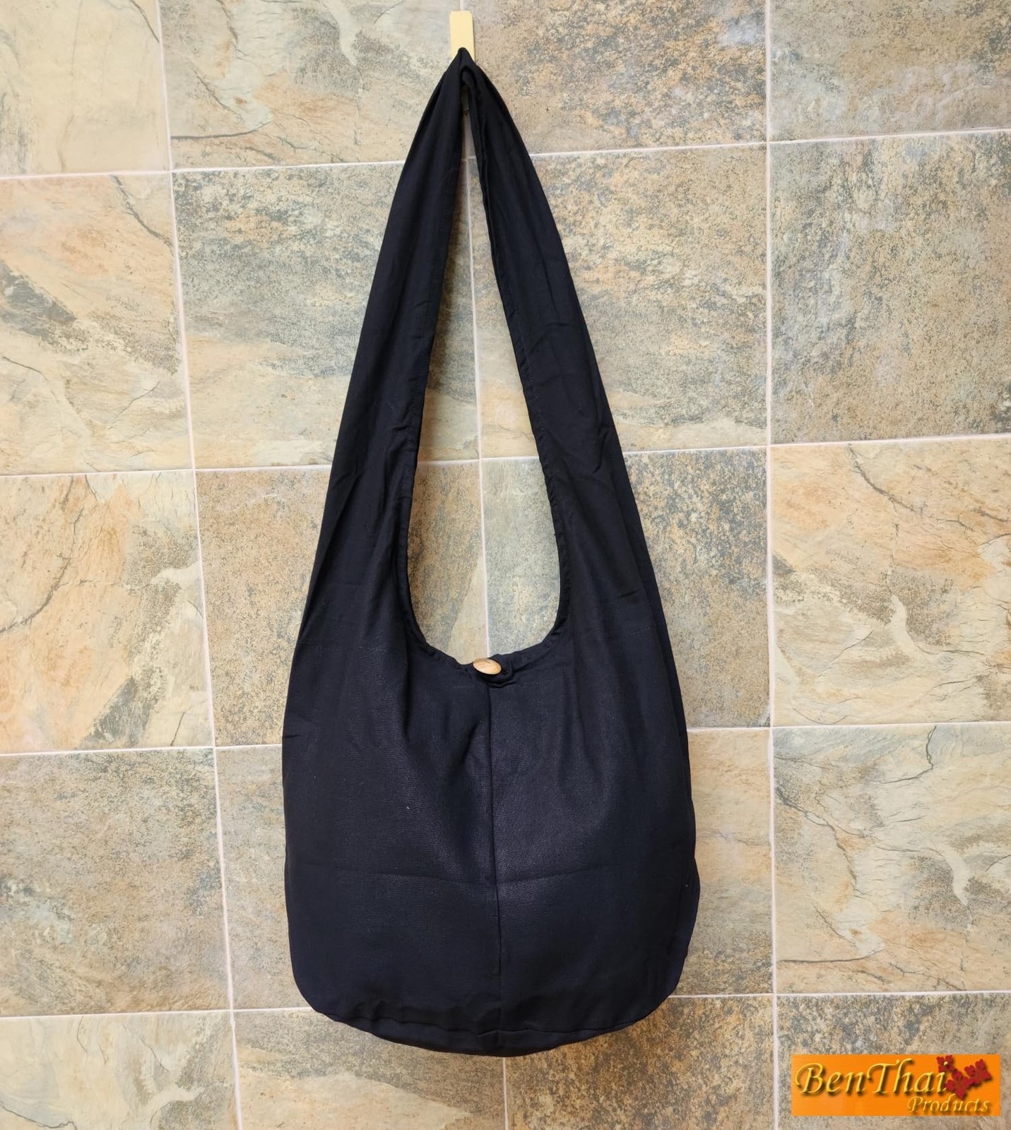 BTP! Thai Monk Buddha Cotton Sling Crossbody Messenger Bag Purse Hippie Hobo …