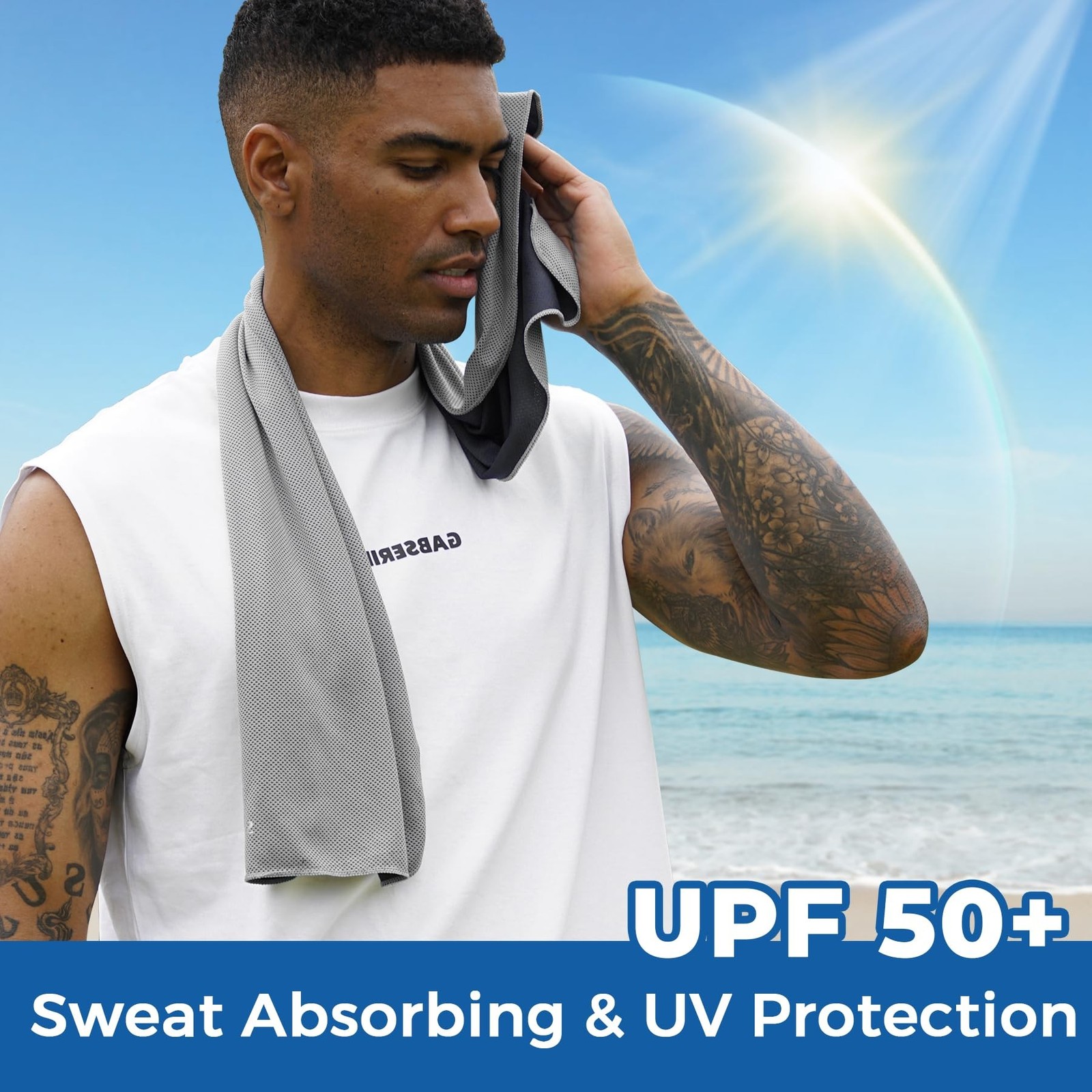 Sukeen Cooling Towels 6 Pack (40&Prime;x12&Prime;), Cooling Towels for Neck and Face, Qui…