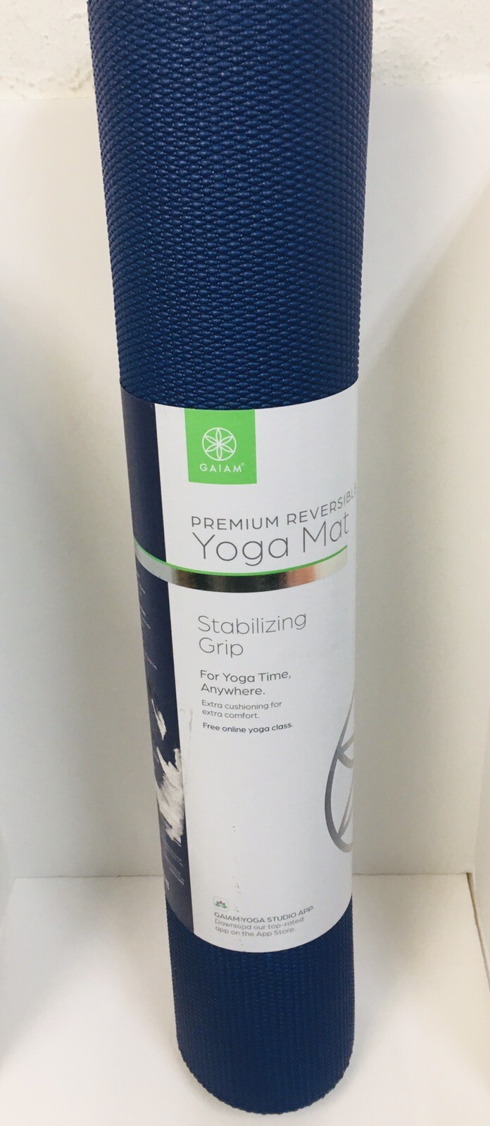 GAIAM Premium reversible yoga mat stabilizing grip for yoga anytime
