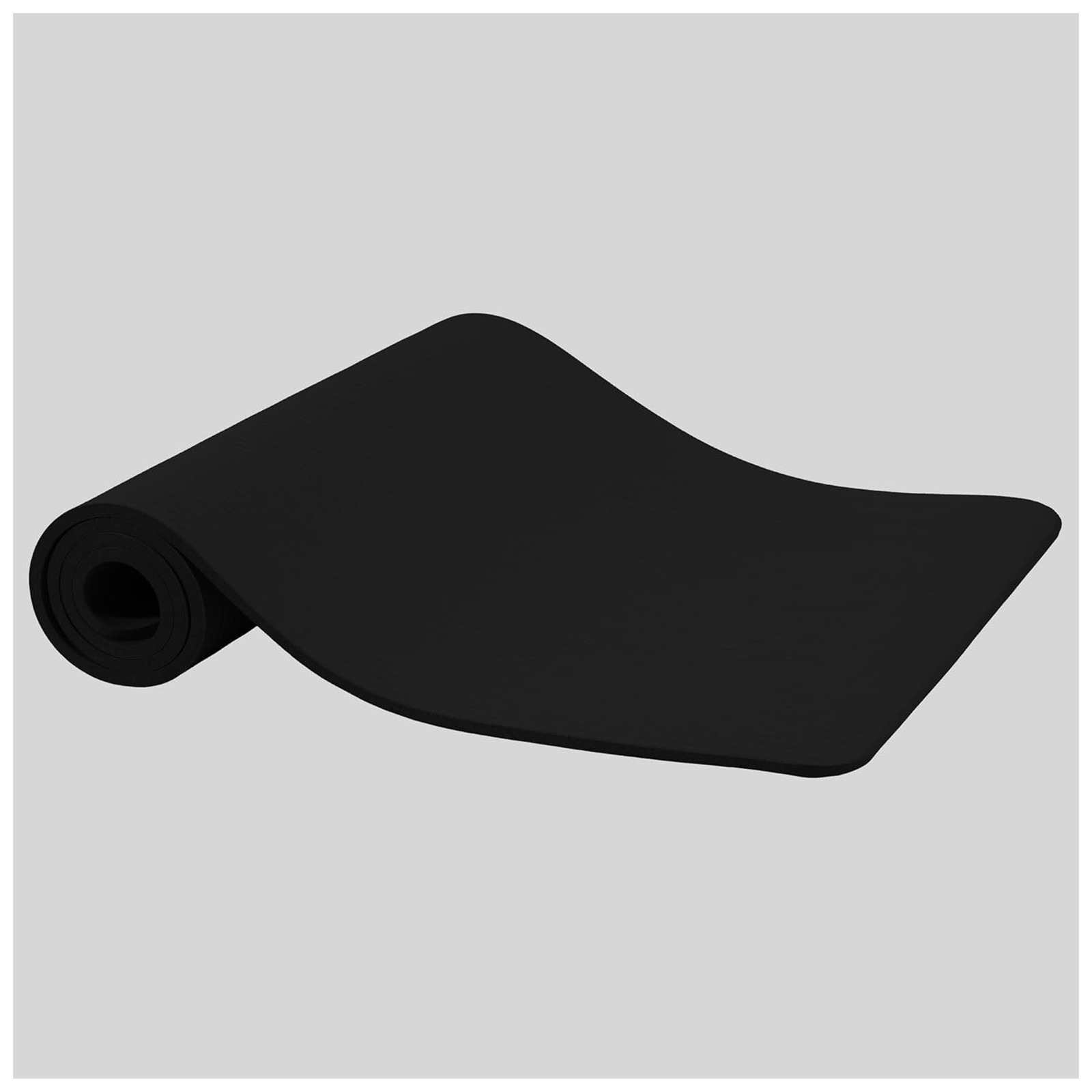 Fitvids 1/2&Prime; Thick High Density Yoga Mat, Carrying Strap, Midnight (Open Box)