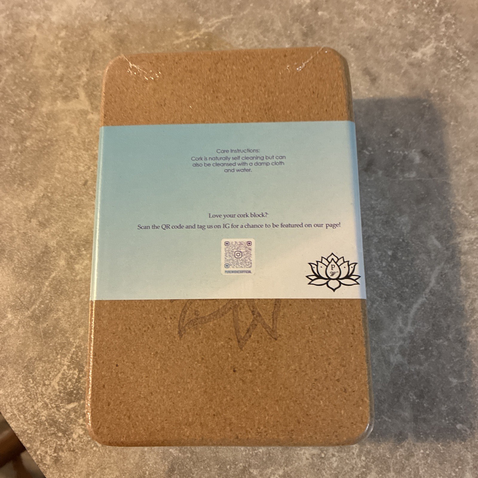Cork Yoga Block Balance Accessories Stretching Support Exercise Brick Prop