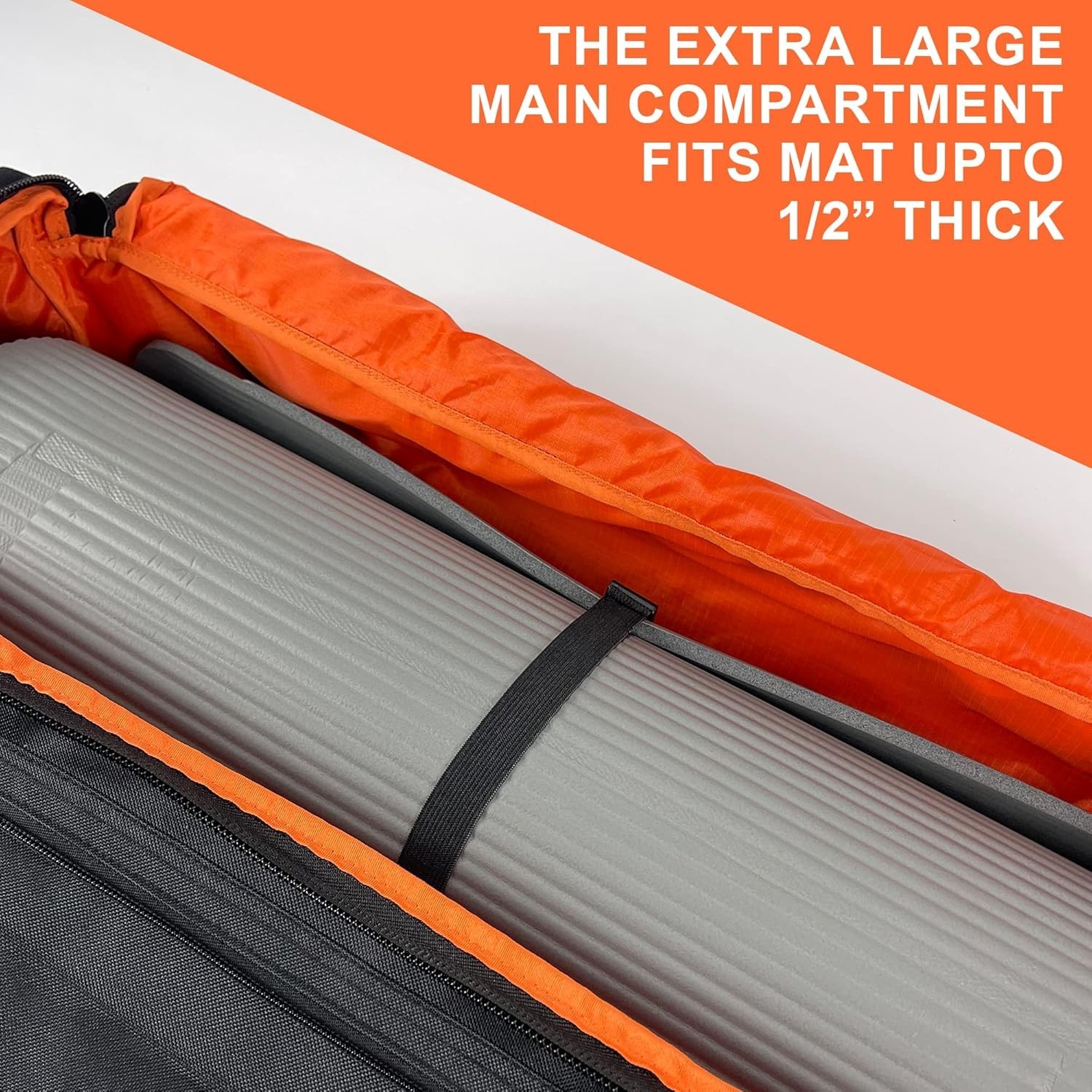 Men&rsquo;s Tactical Yoga Mat Carrier – Expandable Compartment & Zippered Pockets