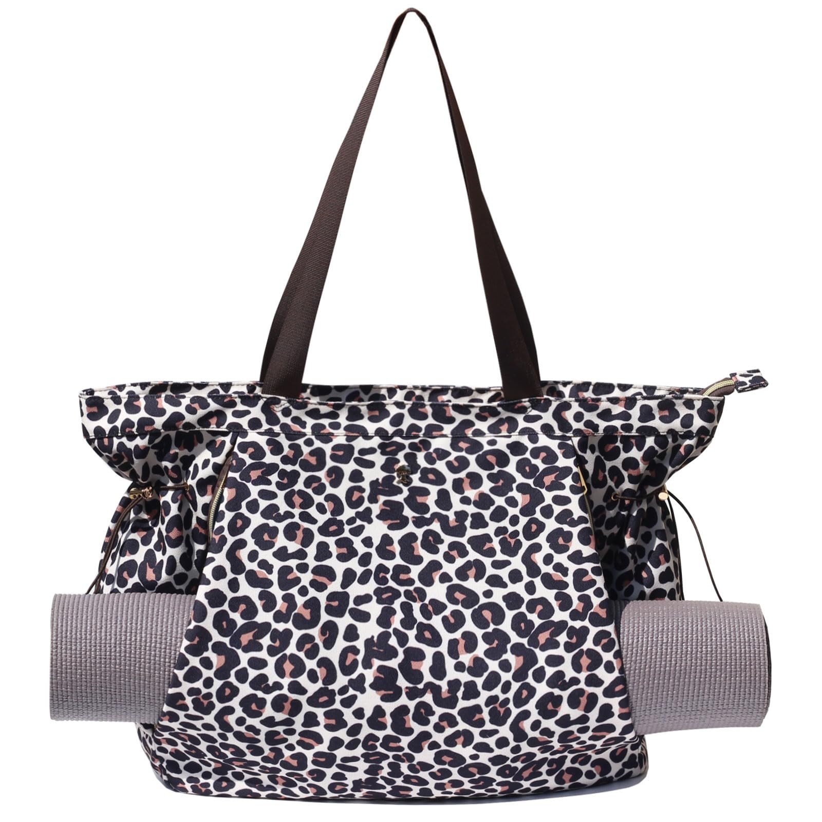 Yoga Tote Bag Women Shoulder Drawstring Office Workout Pilates Gym Beach