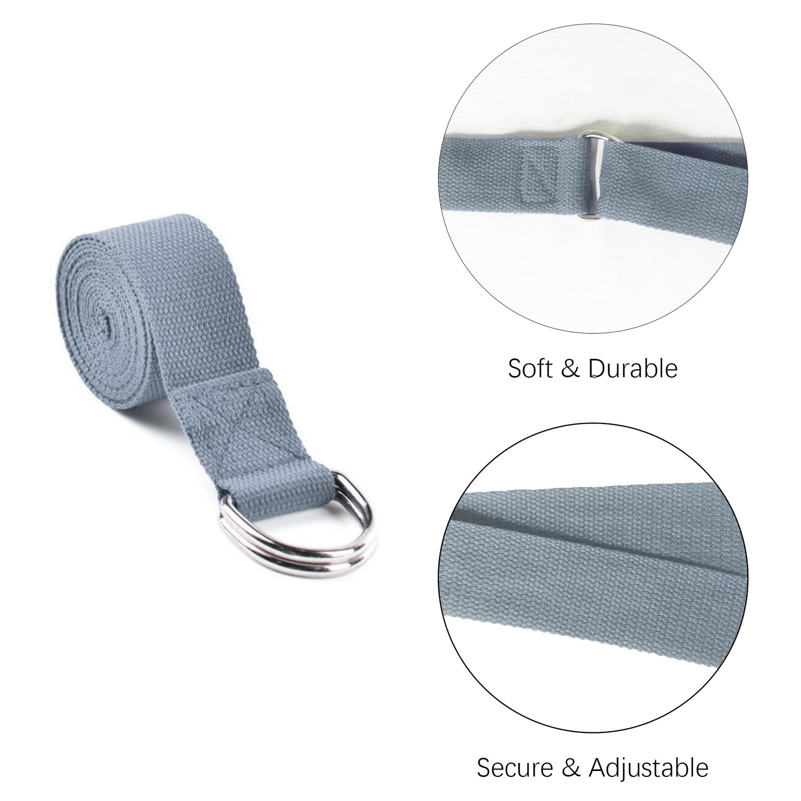 SAMTKA 2 Yoga Blocks Supportive Accessories including 2 Knee Pads, 2 L, Grey