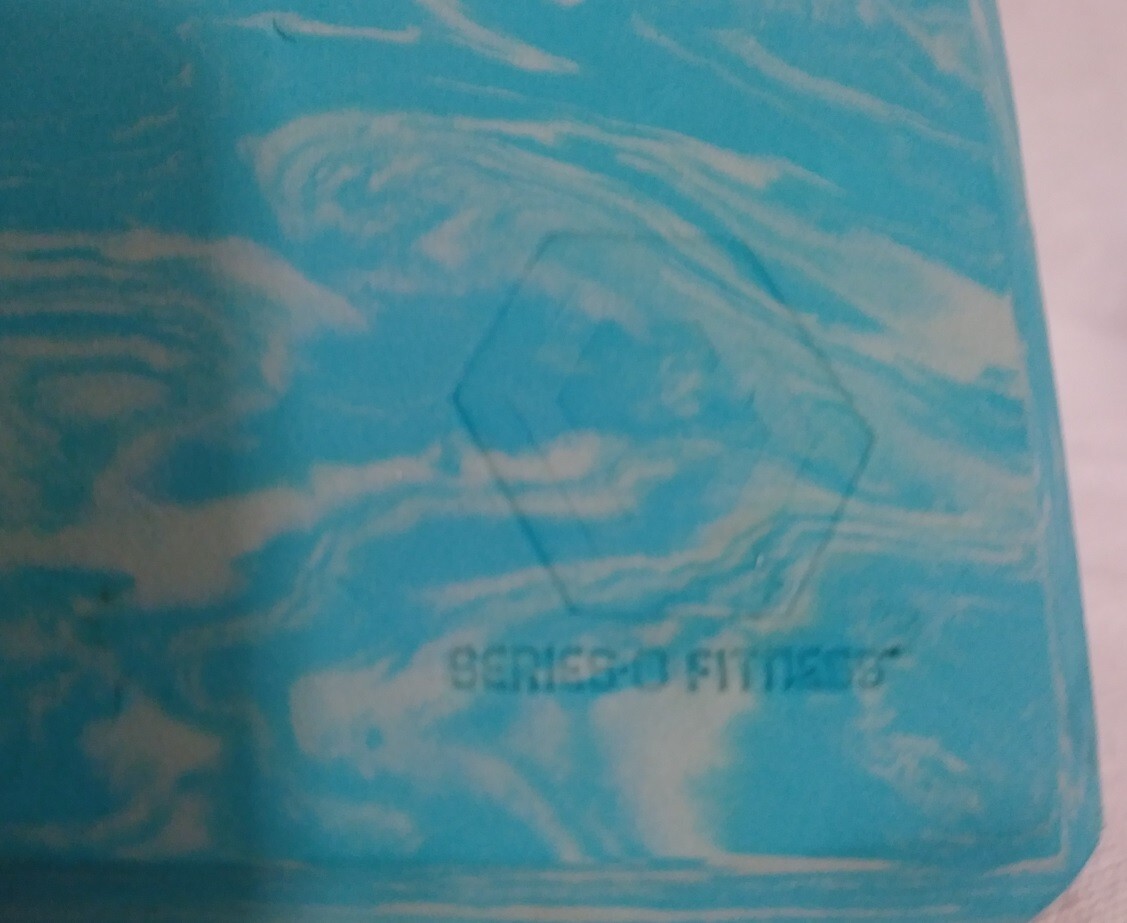 Series-8 Fitness Yoga Block Teal Wash Color Brick Pilates Stretching Fitness Gym
