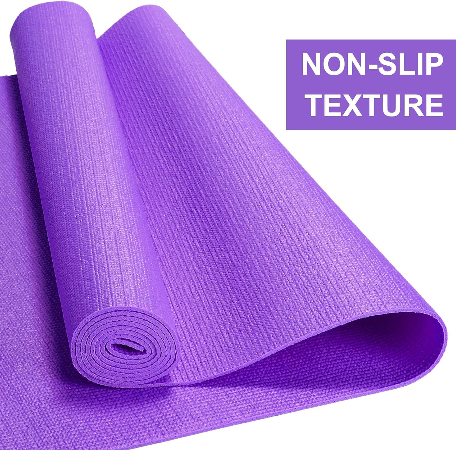 24Pcs 3mm Yoga Mats Bulk 68x24in Non Slip PVC Exercise Fitness Pad for Home Gym