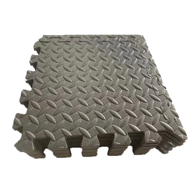 12PCS 30*30Cm Sports Protection Gym Mat EVA Leaf Grain Floor Mats