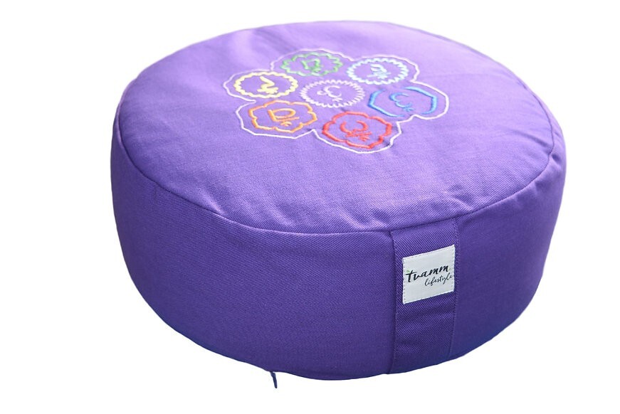 Yoga Pillow, Meditation Pillow – Special 7 Chakra&rsquo;s Design for Yogi&rsquo;s
