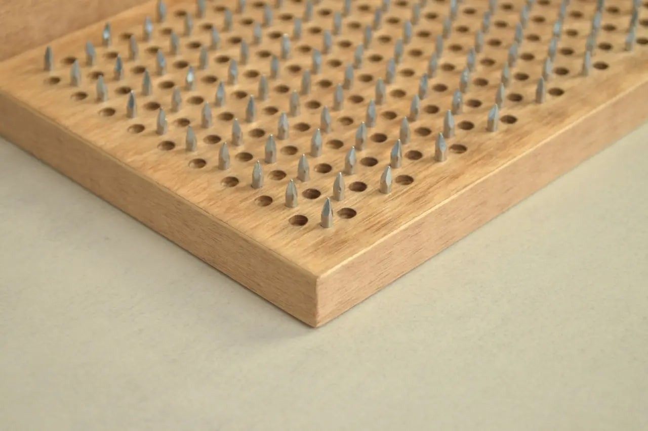 Sadhu Board « Metatron&rsquo;s Cube » Galvanized Nails 10 mm/0.4 inch
