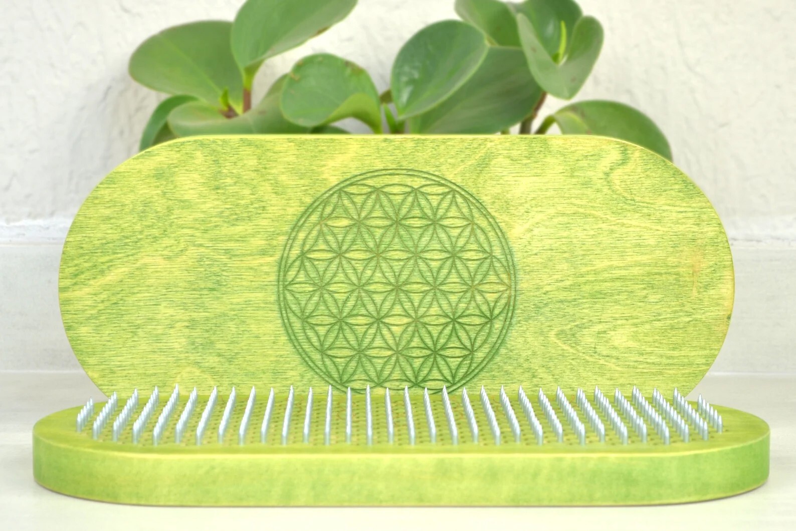 Dynamic Sadhu Board Yoga Nails for Beginner 10mm / 0.4&Prime; Olive color