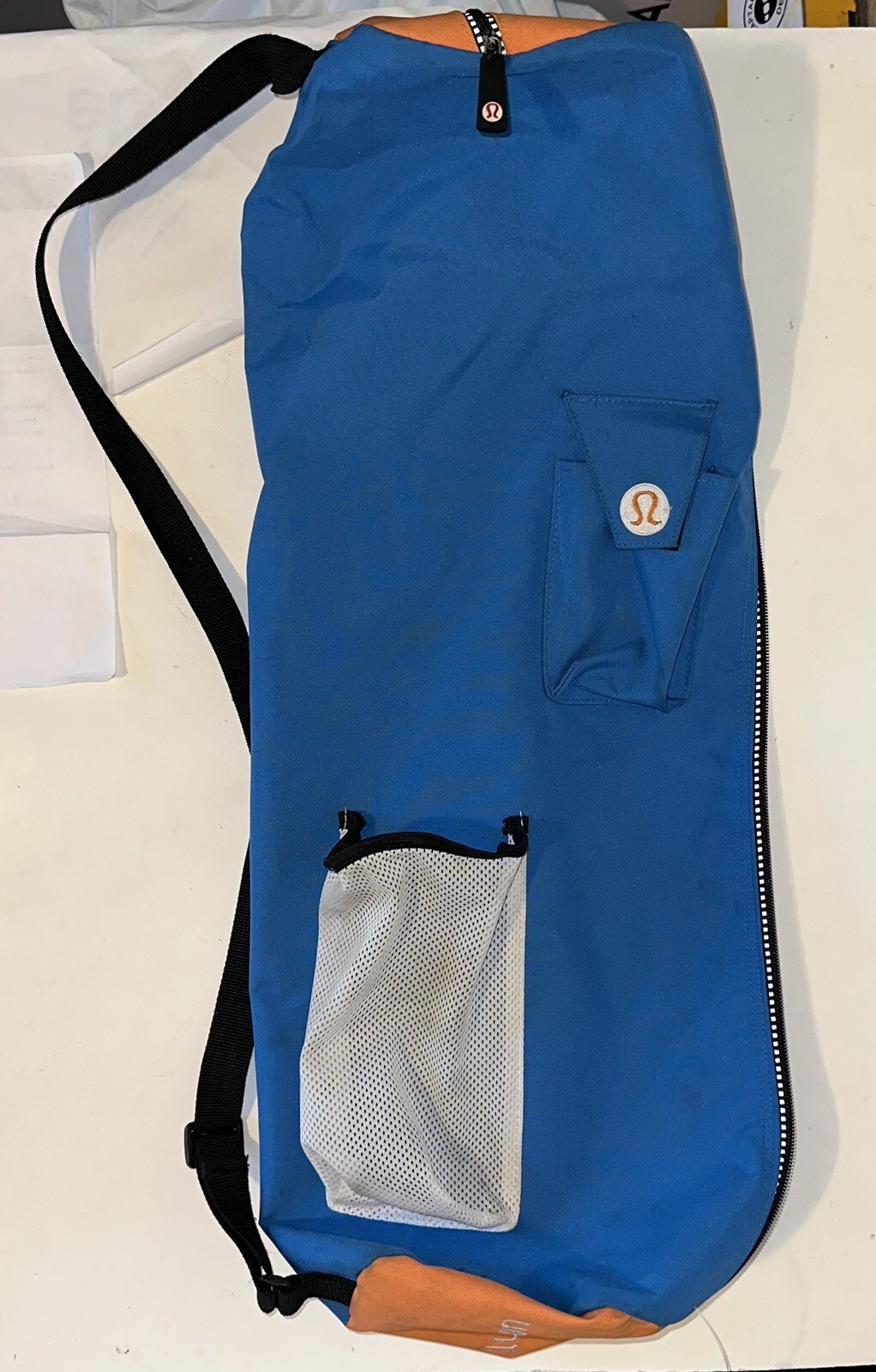 RARE VINTAGE LULULEMON Yoga Mat Bag – Water Resistant Blue Luxury Sport
