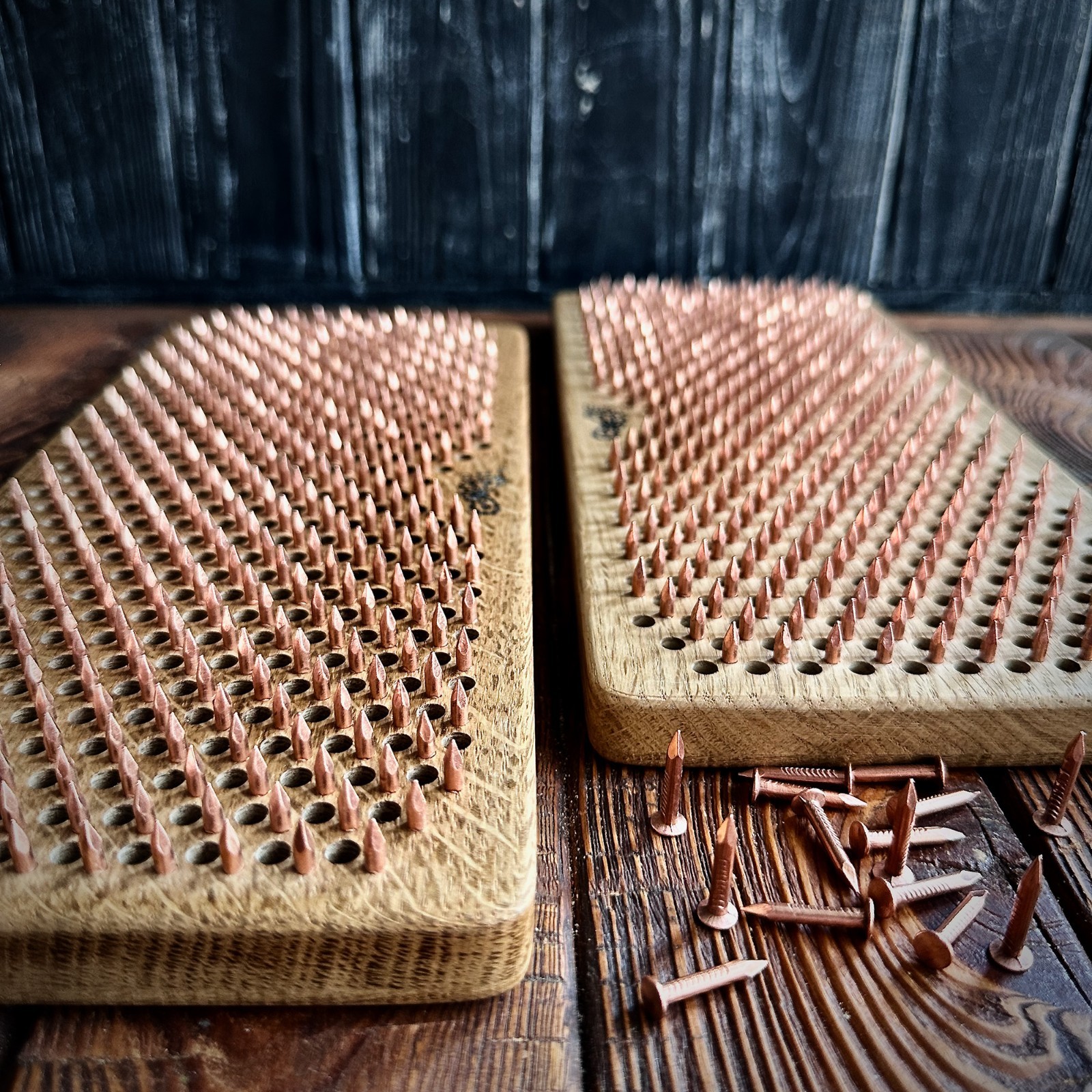 Sadhu board nails from 100% ash wood for yoga meditation, 0.39in, »Tree of Life « 