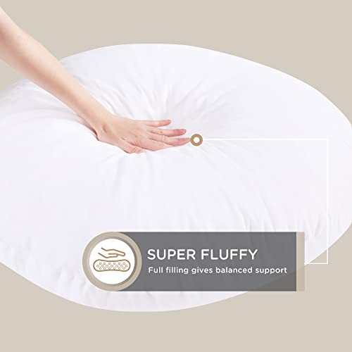 Round Floor Pillow Insert, Large Thick Meditation Cushion, 32 32&Prime; Inches 1