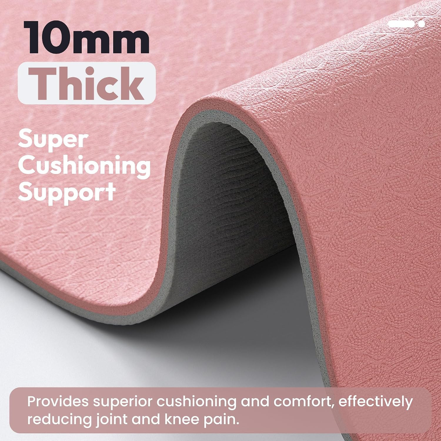 UMINEUX Extra Thick Yoga Mat, 1/4 & 2/5 Inch Yoga Mat Non Slip, POE Yoga Mats fo