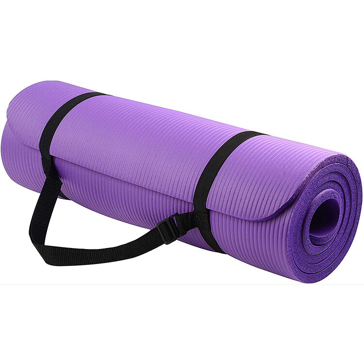 Flexible Serenity Awaits: Embrace Comfort with Our Striking Striped Yoga Mat