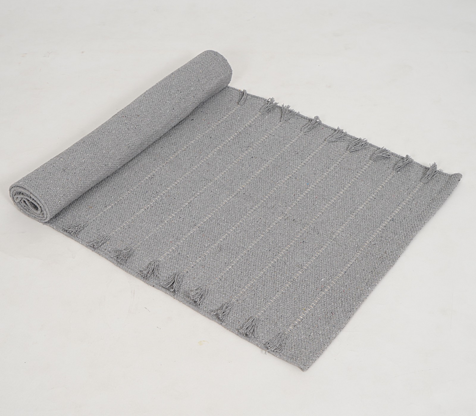 Yoga Mat Thick Non Slip Organic Cotton Exercise Workout Mat Pilates Rug 2×6 FT