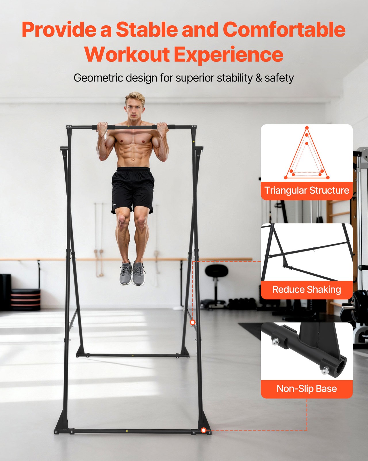 VEVOR Yoga Stand Frame 440.9lbs Load Swing Stand Triangular Structure Aerial Rig