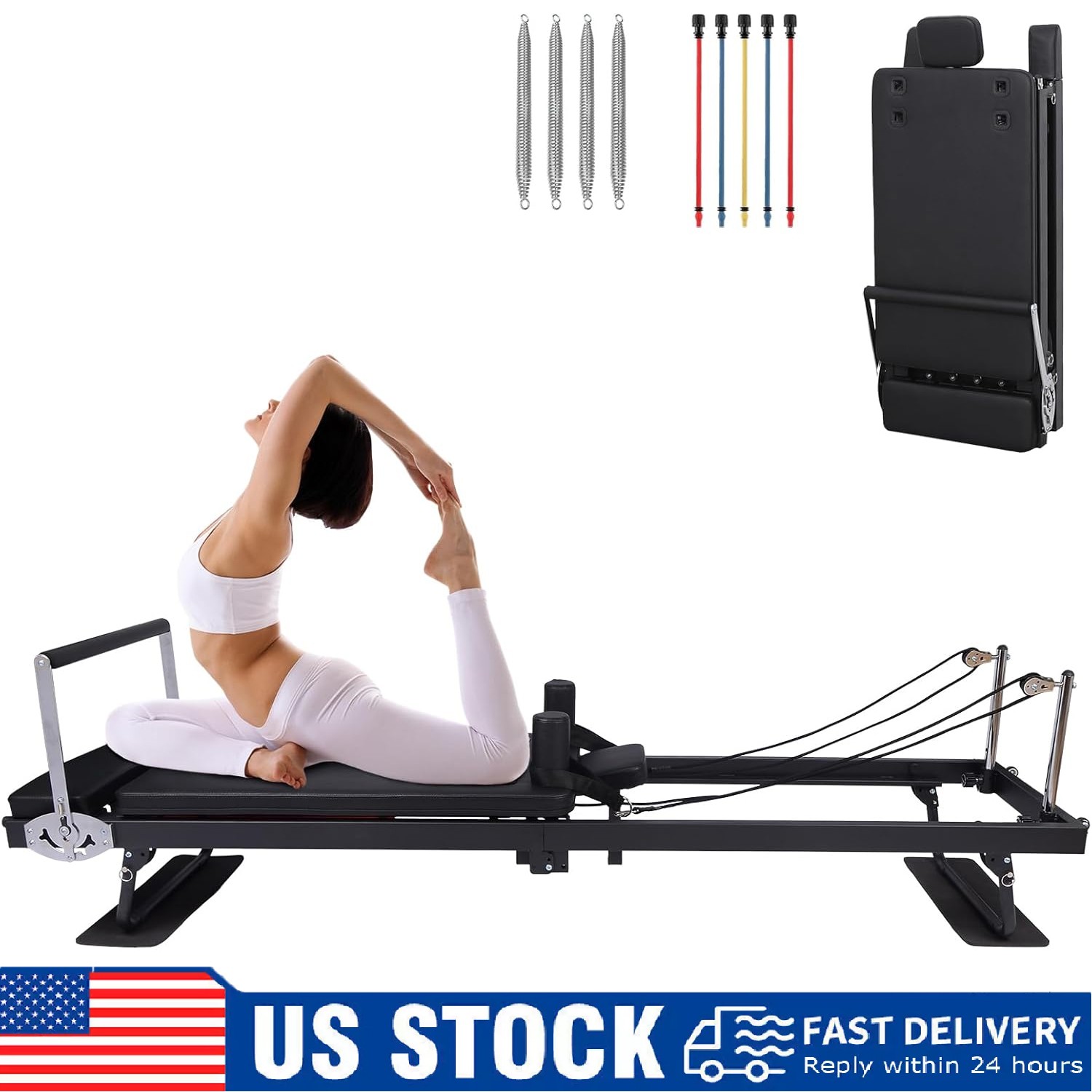 Pilates Reformer Machine Equipment ,Pilates Reformer Bed & Springs for Full Body