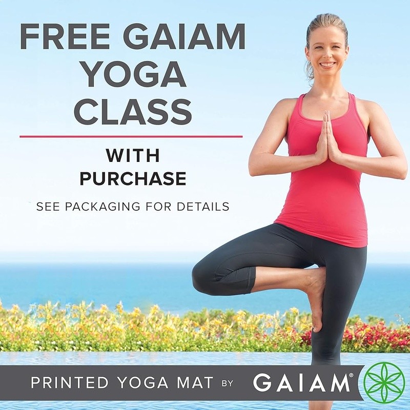 Thick Non-Slip Yoga Mat Lightweight PVC Eco-Friendly Includes Free Workout New