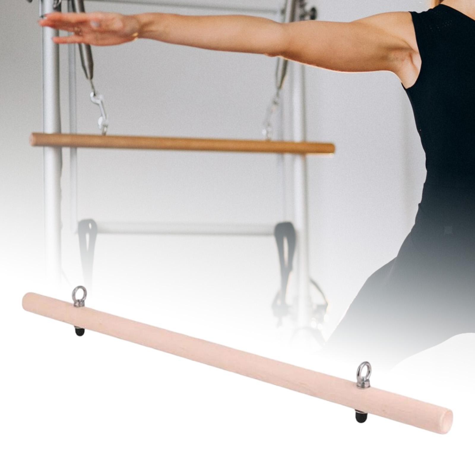 Pilates Roll Down Bar Resistance Bar Portable Attachment with Hooks for Strength