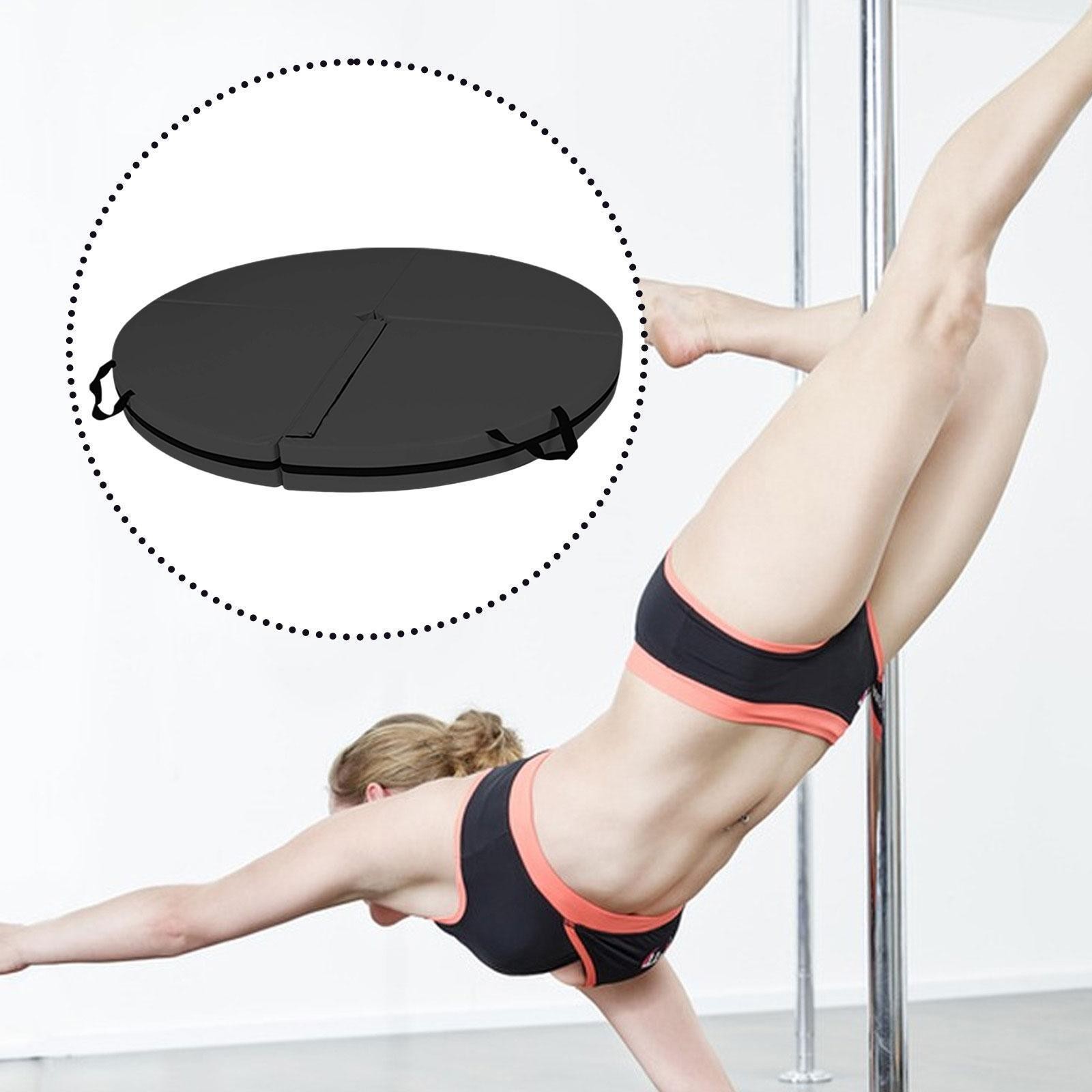 Foldable Pole Dance Mat Sports Training Yoga Pad for Home Gym Studio Workout