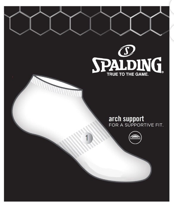 Spalding Adult Men&rsquo;s 30-Pack No-Show Socks Sizes 6.5-12 Mens Socks Yoga Pilates