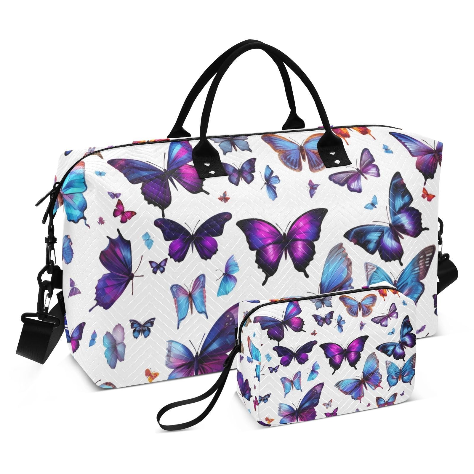 Beautiful Butterflies Travel Duffle Bag Gym Yoga Carry on Bags for Men Women …